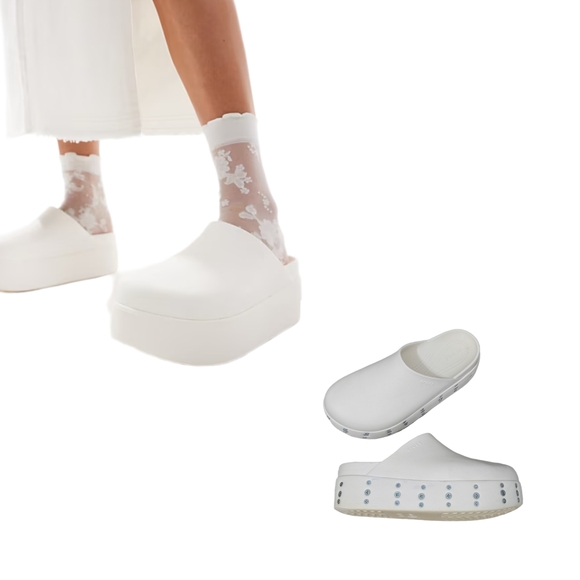 Personalized CROCS "Dylan" Platform Slide-In Clog/Mule - Picture 1 of 16